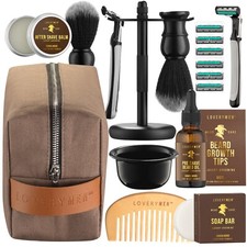 17pc Deluxe Beard Shaving Kit